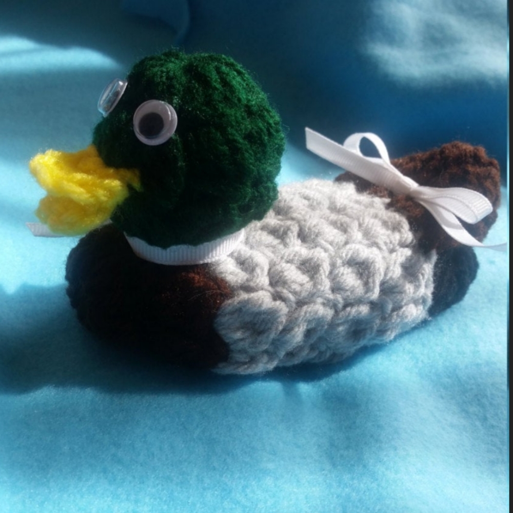 Candy pooping Mallard duck, handmade, fun!